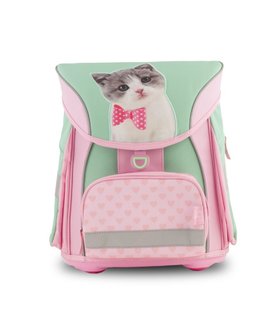 Školní aktovka s přední kapsou Kočka, fidlock zámek-1 Školní aktovka s přední kapsou Kočka, fidlock zámek-1